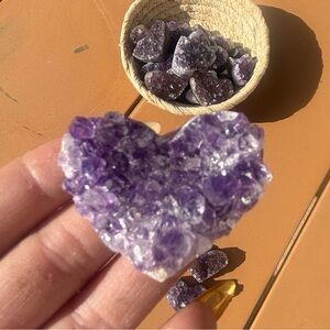 Amethyst Crystal Heart